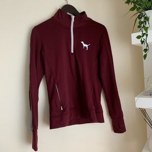 Pink Maroon Quarter zip